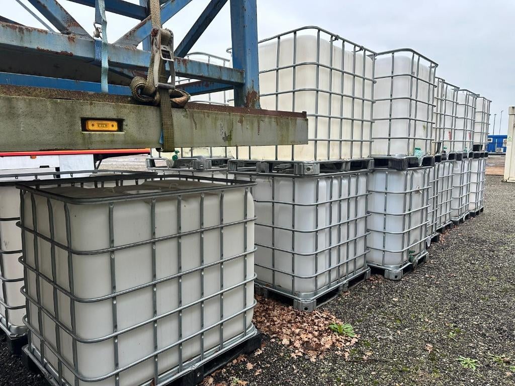 IBC-vaten 1000liter, gespoeld (Hout kratten/water opslag), Ophalen, Kunststof, Met kraantje, 150 liter of meer