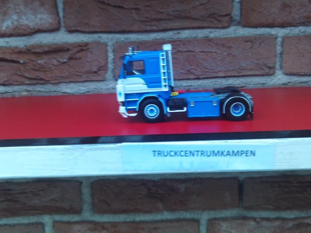Tekno   Scania  142   4 x 2   V8   van   Sties., Hobby en Vrije tijd, Modelauto's | 1:50, Ophalen of Verzenden, Nieuw, Bus of Vrachtwagen