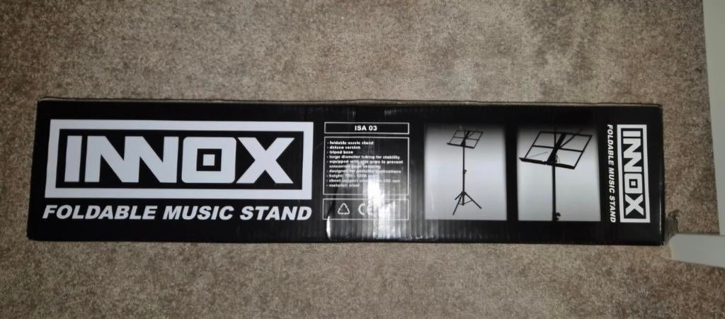 Innox Inklapbare Muziekstandaard ISA 03 - Nieuw!, Muziek en Instrumenten, Standaards, Ophalen of Verzenden, Nieuw, Muziekstandaard