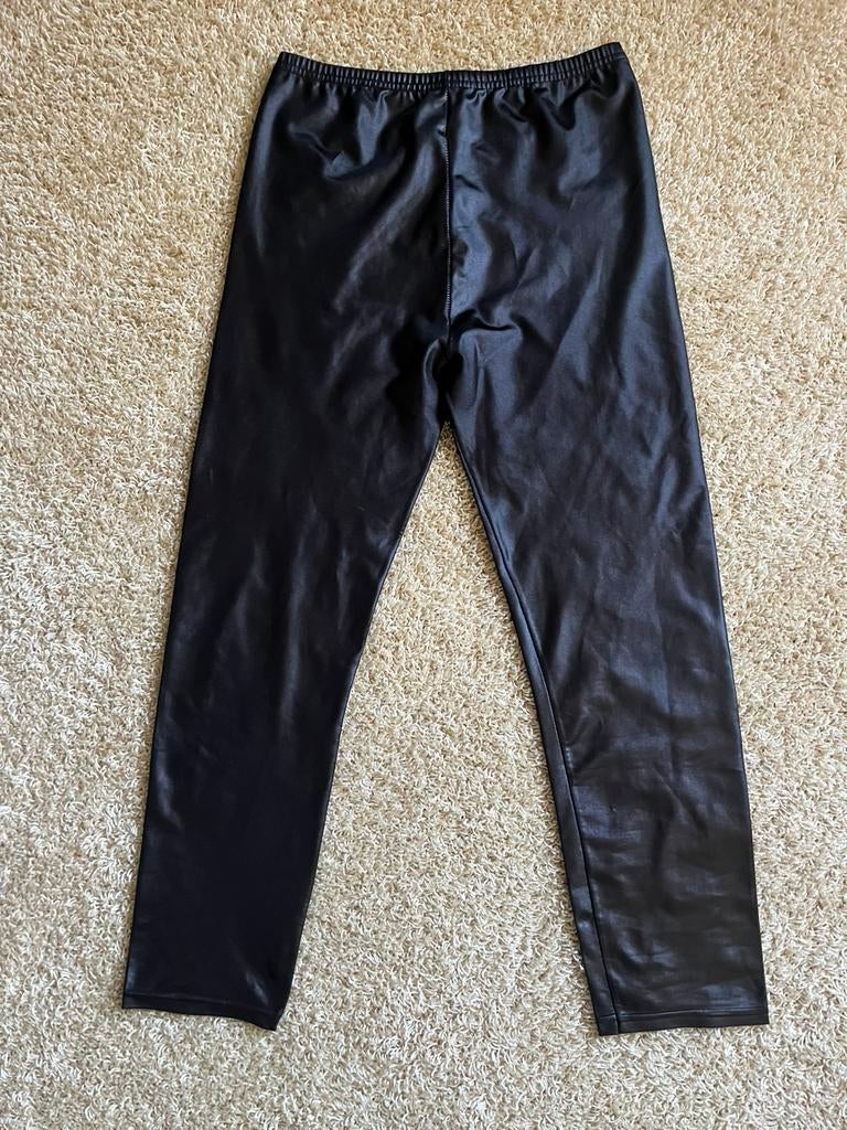 Coated/leerlook soepele legging/broek zwart mt. M/L, Ophalen of Verzenden, Zo goed als nieuw, Zwart, Legging