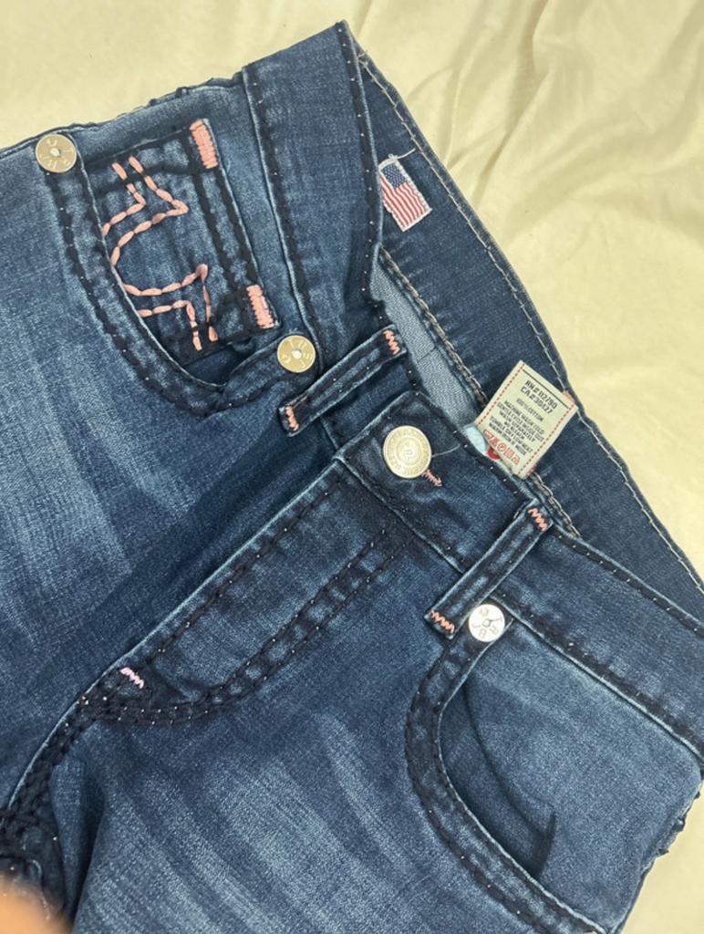 Pink/roze true religion jeans/broek, Ophalen of Verzenden, Zo goed als nieuw, Overige kleuren, W32 (confectie 46) of kleiner
