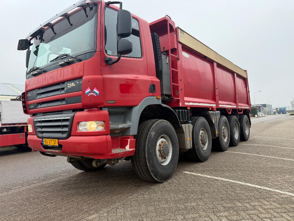 GINAF 5450. 10X8 , GIJBERTSEN KIPPER, TOP CONDITIE!, Auto's, Vrachtwagens, Euro 5, Ginaf, Bedrijf, USB