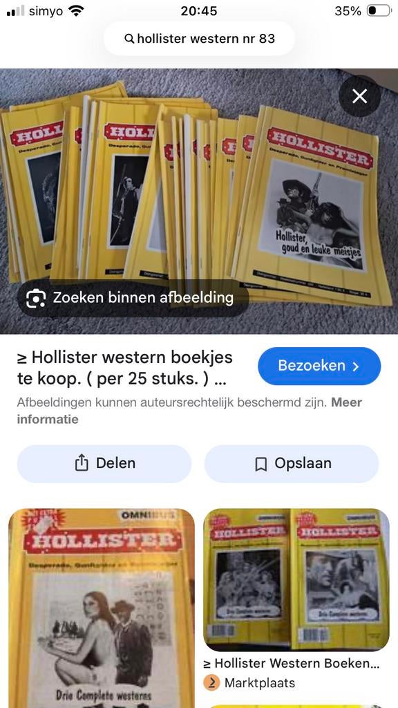 Gezocht Hollister nr 83, Ophalen of Verzenden