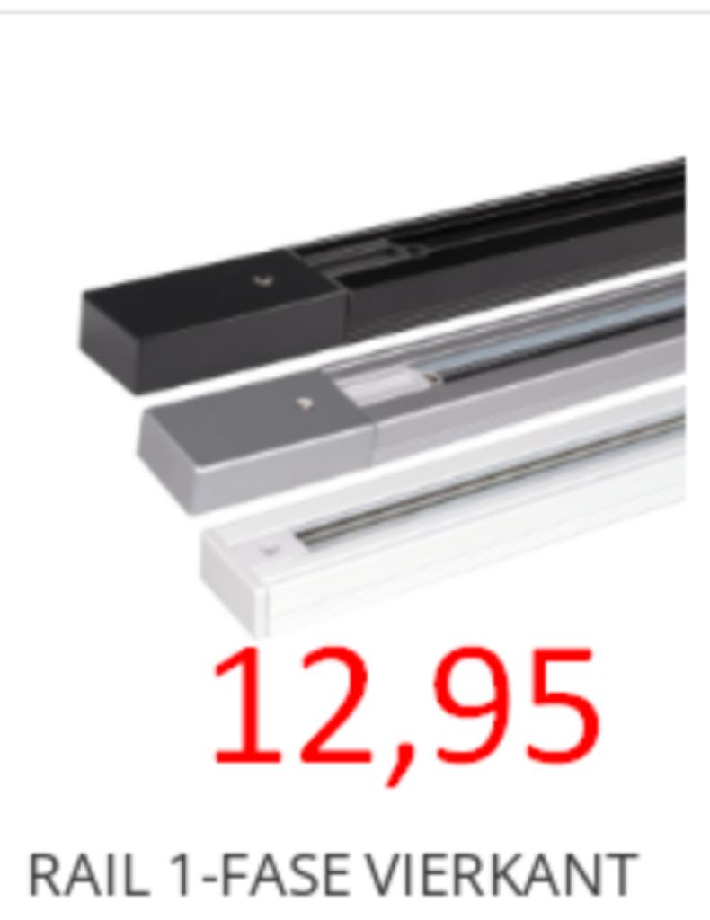 ledspot 1 f rail spot woning keuken showroom verlichting, Huis en Inrichting, Lampen | Spots, MODERN, Metaal of Aluminium, Nieuw