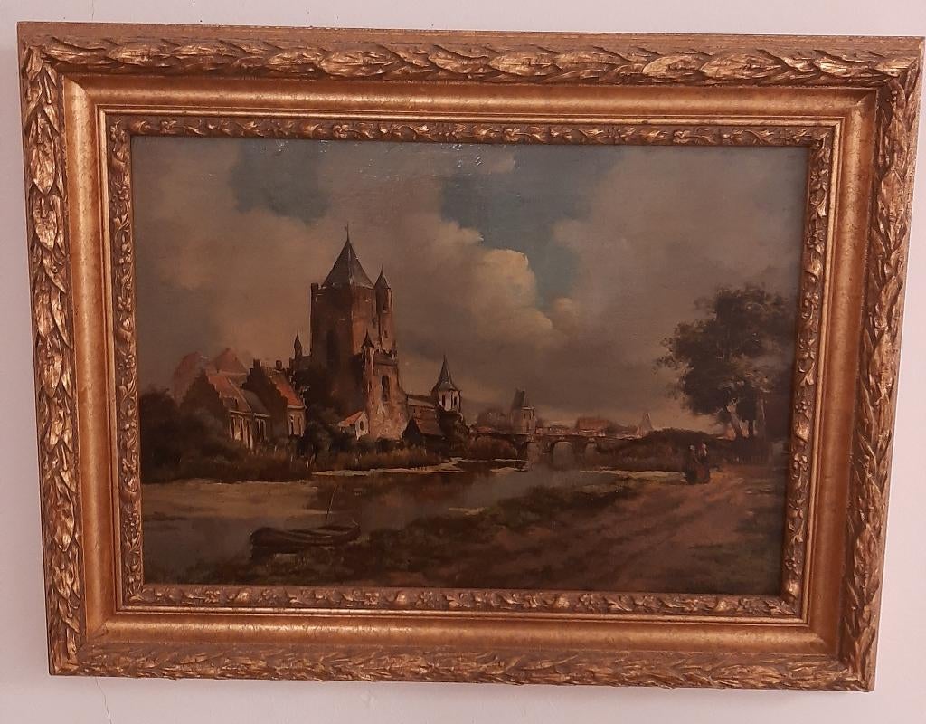 Verzameling van 34 schilderijen met goede meesters, Antiek en Kunst, Ophalen
