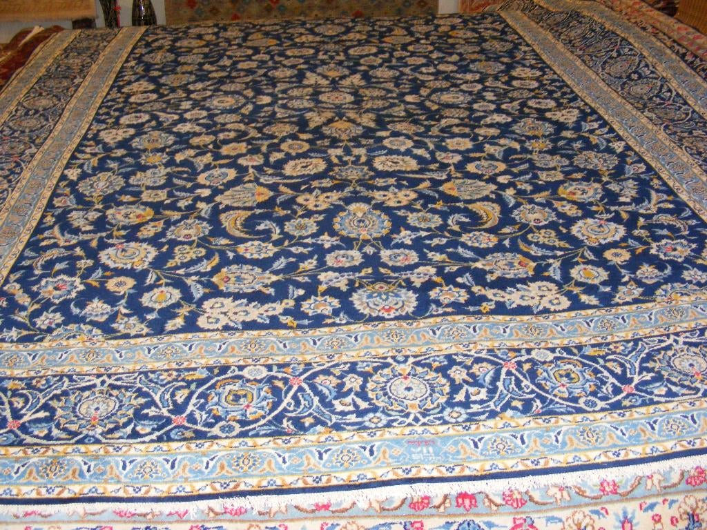 Handgeknoopt perzisch Tapijt Nain -iran Maat:2.80X3.85.m, Crème, 200 cm of meer, Ophalen of Verzenden, Zo goed als nieuw