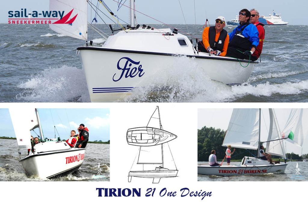 Diverse gebruikte Tirion 21 One Design!, Ophalen, Gebruikt, Polyester