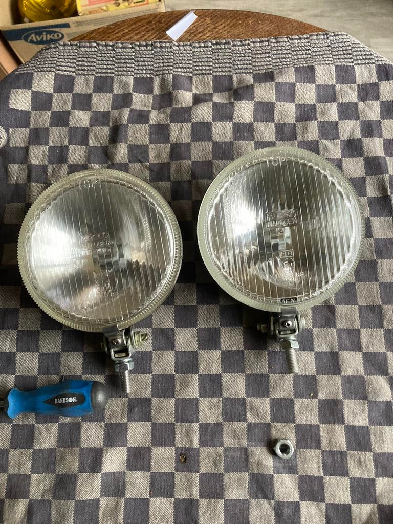 Oldtimer 2 Bosch verstralers type 160 diameter 16 cm, Auto-onderdelen, Ophalen of Verzenden, Gebruikt