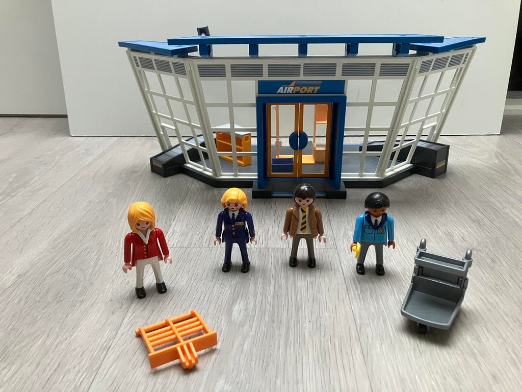 Playmobiel luchthavenen toren, Ophalen of Verzenden, Gebruikt, Complete set