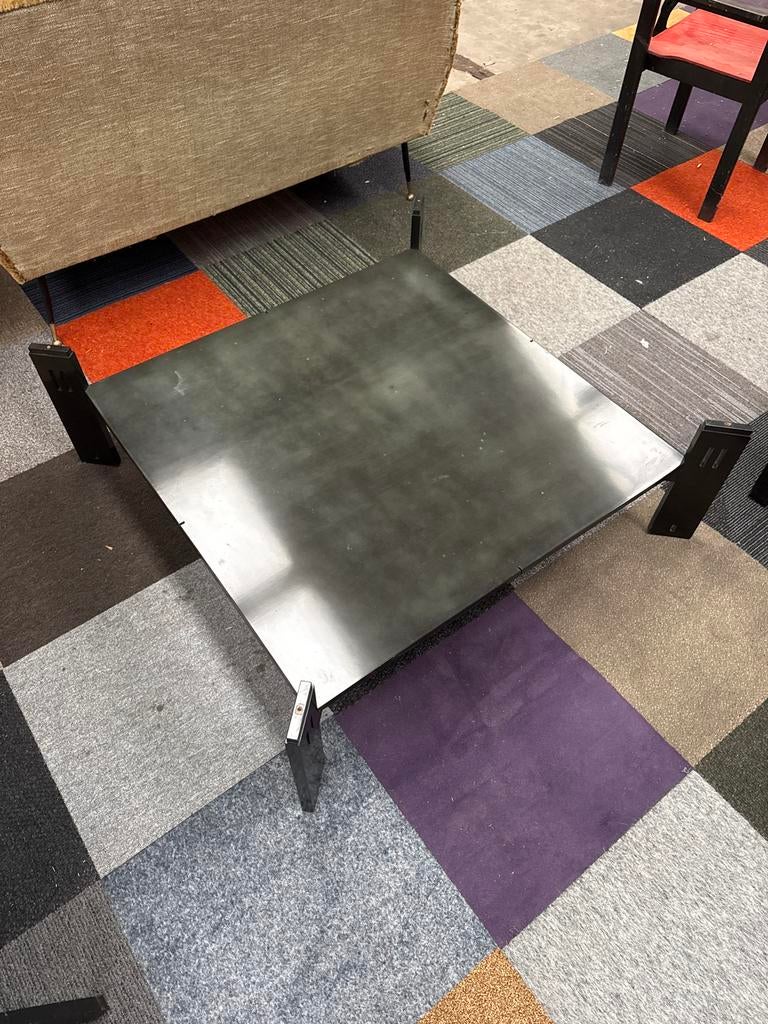 Giorgetti Salontafel Onderstel - Zonder Glasplaat, Ophalen, Gebruikt, 100 tot 150 cm, Vierkant