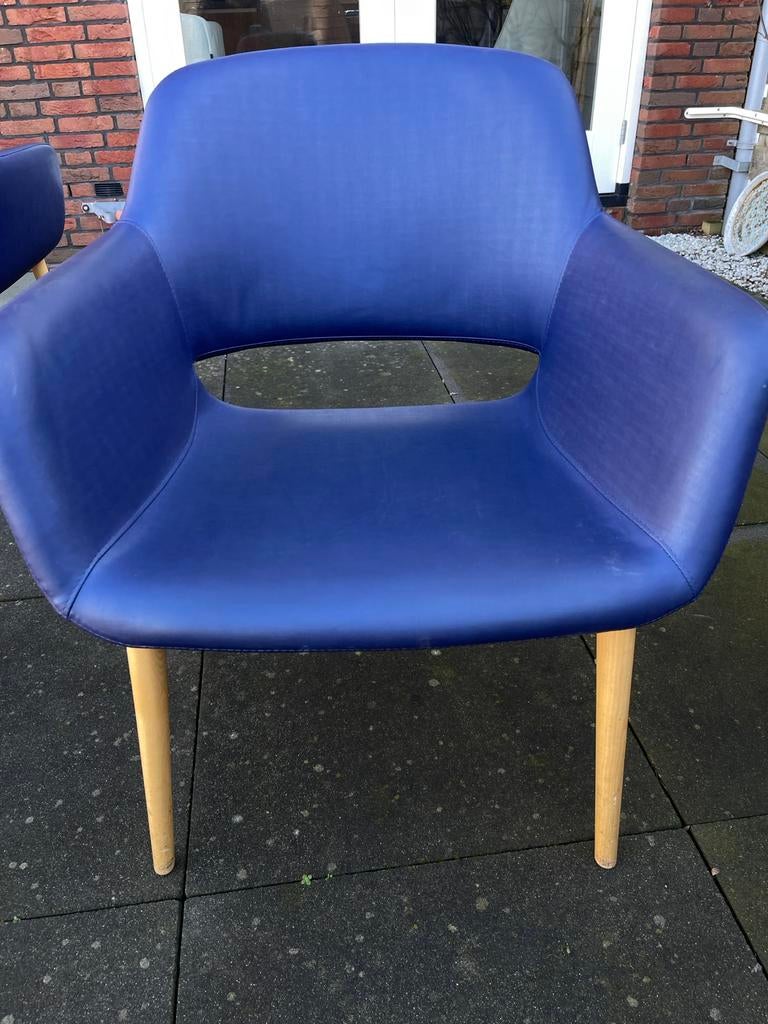 8 Satelliet fauteuils - Comfortabel en Stijlvol, Gebruikt, Blauw, Ophalen of Verzenden, Vijf, Zes of meer stoelen