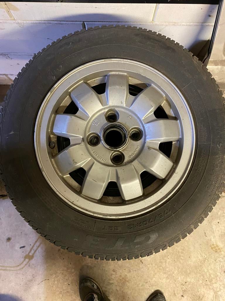 4 originele vw golf 1 velgen, Ophalen, Gebruikt, 175 mm, Personenwagen