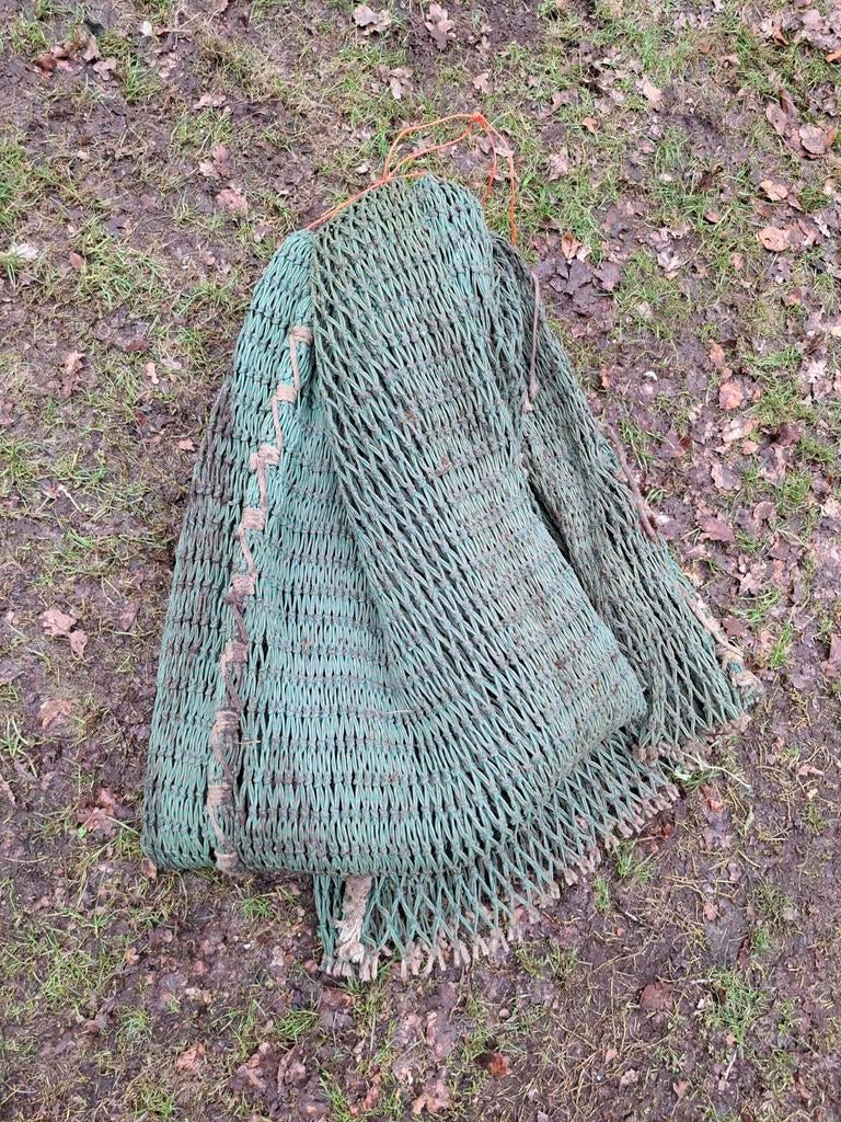 Oud visnet vintage groen, Gebruikt, T, Ophalen of Verzenden, N