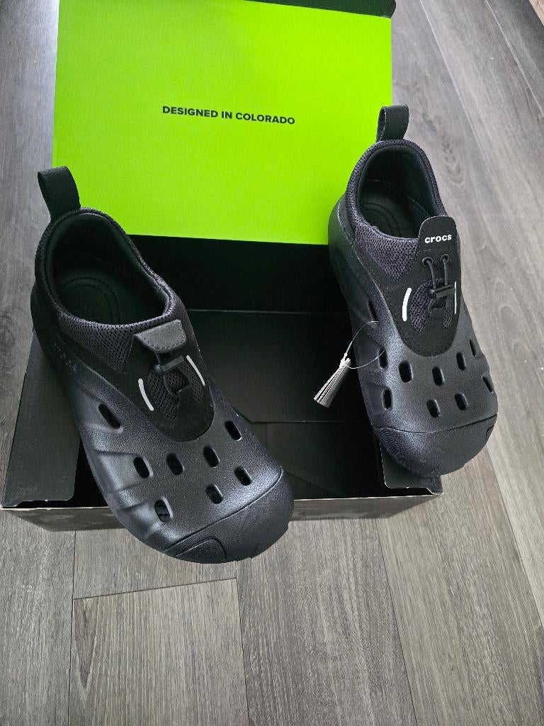 Zwarte Crocs Quick Traillow maat 39/40, Zwart, Nieuw, Crocs, Sandalen of Muiltjes