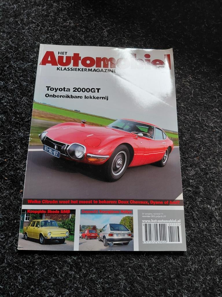 Het Automobiel Klassiekermagazine - Toyota 2000GT, Ophalen of Verzenden, Zo goed als nieuw, Toyota, Diverse