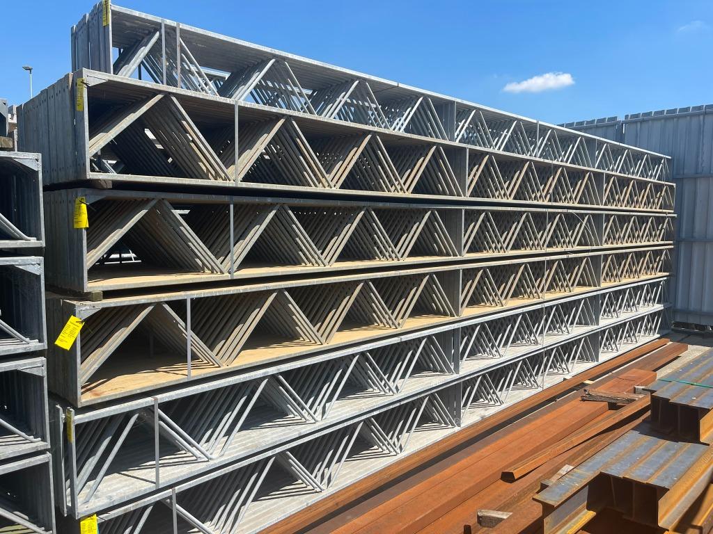Traliespanten | Lengte= 9.480 mm | Hoogte= 450 mm, Doe-het-zelf en Verbouw, Metalen, Ophalen, Gebruikt, IJzer