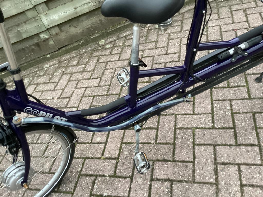 Co-Pilot ouderkindtandem met ondersteuning, Fietsen en Brommers, Fietsen | Tandems, Ophalen of Verzenden, Gebruikt, Minder dan 10 versnellingen