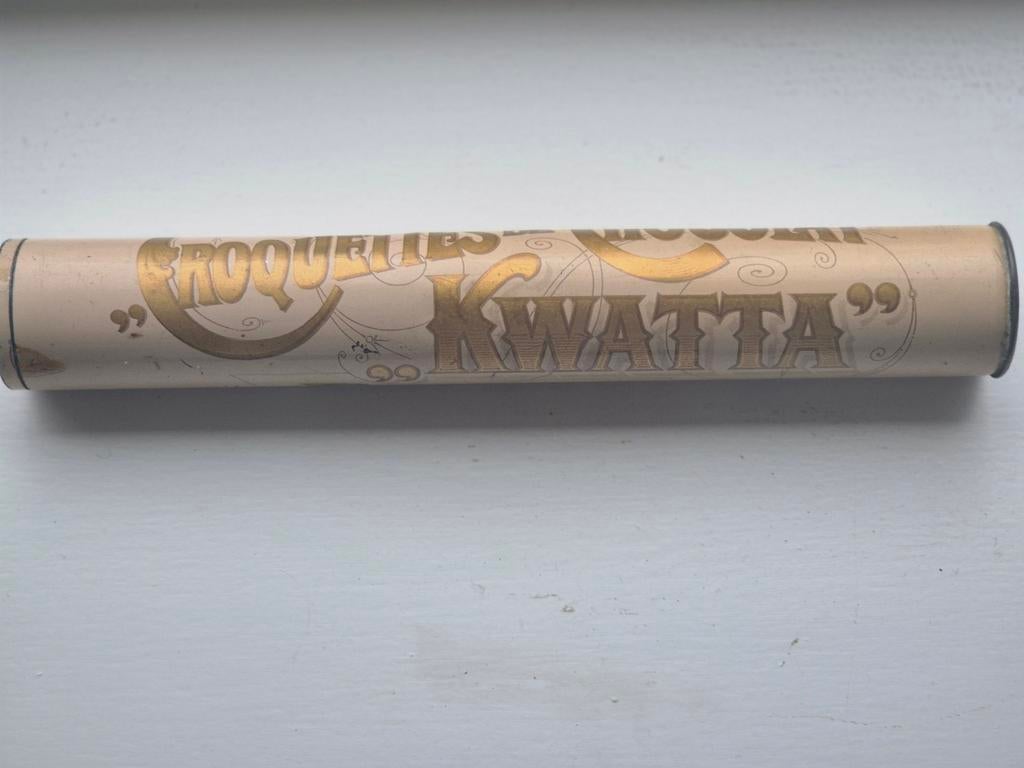 Kwatta chocolade croquetten blik Breda, Ophalen of Verzenden, Gebruikt, Overige