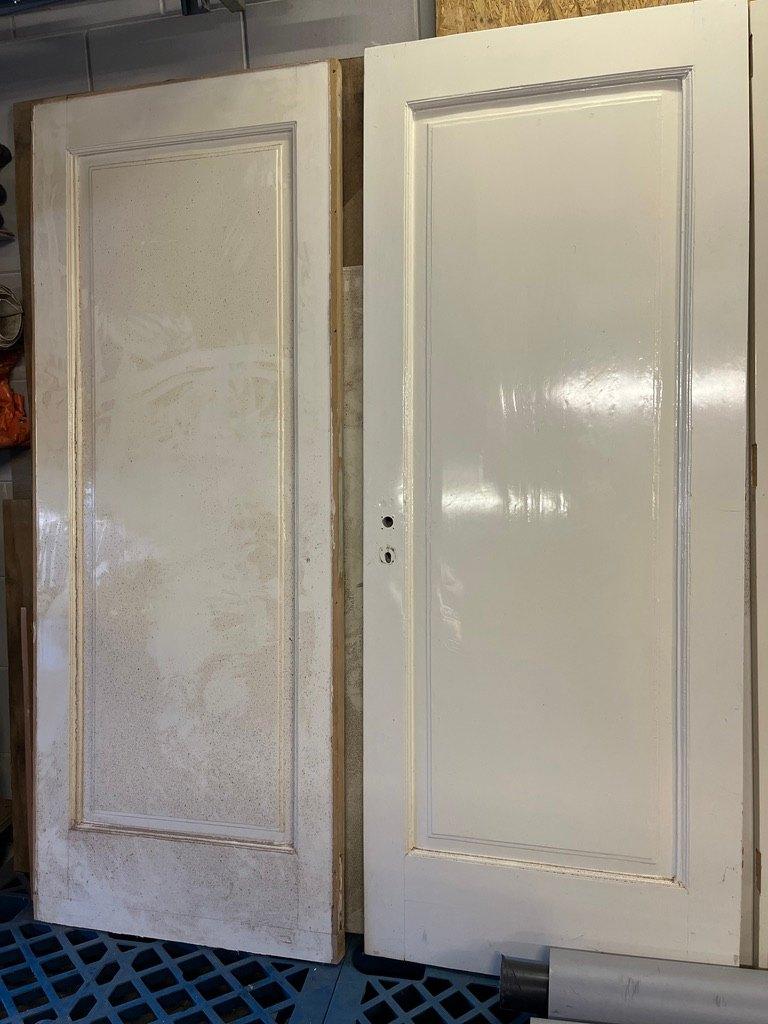 2 paneeldeuren 83 x 213, Ophalen, Gebruikt, Binnendeur, 200 tot 215 cm