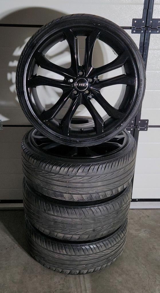 Audi A3 19 inch velgen Zwart 5x100 ET35 volkswagen golf, Auto-onderdelen, Banden en Velgen, Gebruikt, Band(en), Personenwagen
