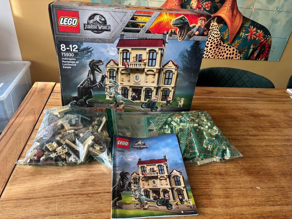 Lego 75930 Jurassic World Indoraptor Lockwood Estate, Ophalen of Verzenden, Zo goed als nieuw