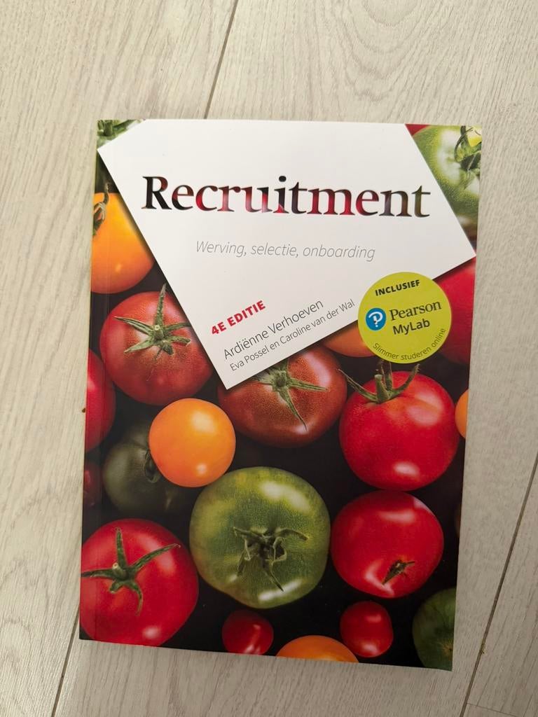 Recruitment - Werving, selectie, onboarding, Boeken, Studieboeken en Cursussen, Nieuw, HBO, Beta, Ophalen of Verzenden