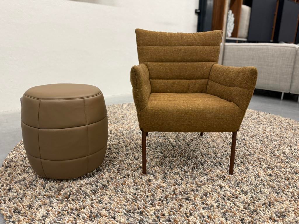 Nieuw Label Vandenberg Cocoon Fauteuil Berbero Stof Stoel, Nieuw, 75 tot 100 cm, Stof, Label van den Berg
