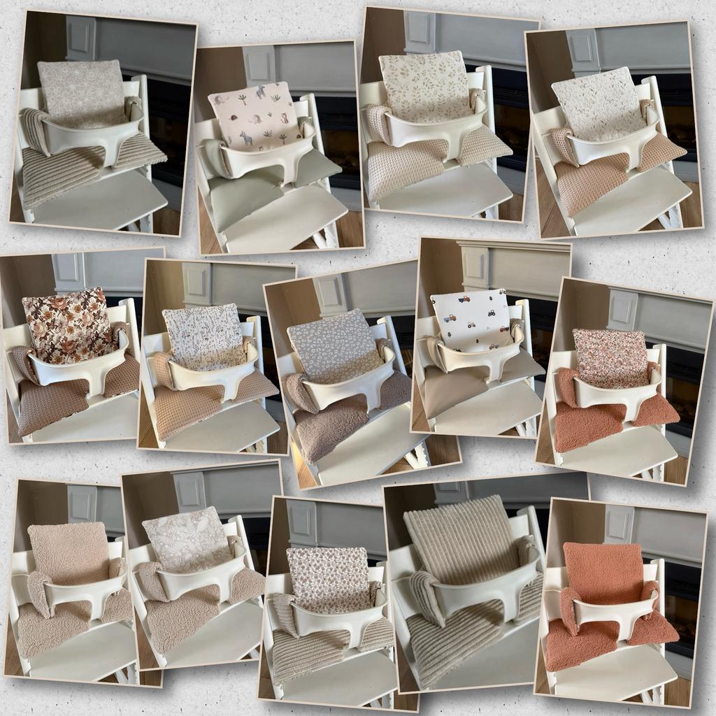 🤍 MIX&MATCH kussen stokke Tripp trapp kinderstoel kussenset, Kinderen en Baby's, Kinderstoelen, Handmade by mo, Valkenswaard