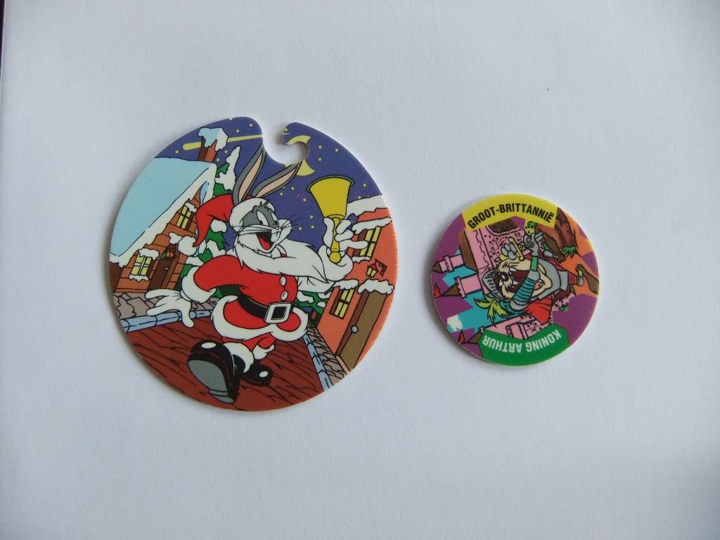 10 giga KERSTFlippo`s  met een doorsnede van 7cm, Verzamelen, Flippo's, Verzenden, Kerstflippo's, Losse flippo's