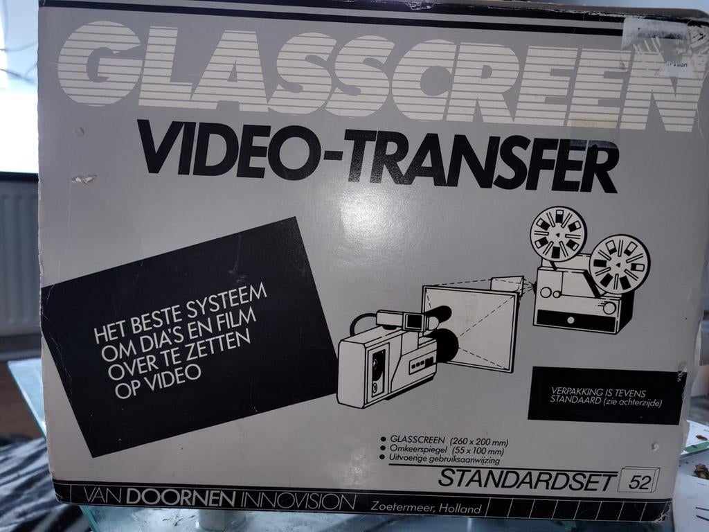Glasscreen Video Transfer - Zet dia's & film over!, Ophalen of Verzenden