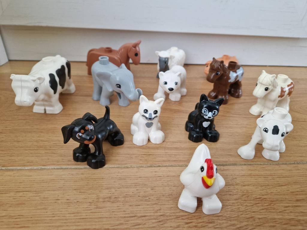 Lego Duplo dieren 13 stuks, Ophalen of Verzenden, Losse stenen, Duplo