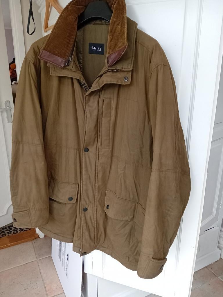 Warme Wax jas 54, Kleding | Heren, Jassen | Winter, Verzenden, Zo goed als nieuw, Maat 52/54 (L), Groen