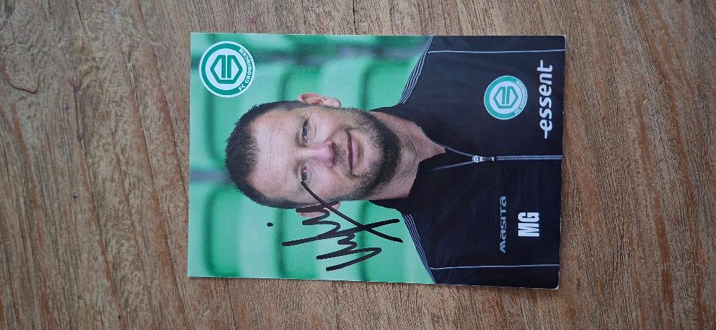 Spelerskaart met handtekening; Marcel Groninger FC Groningen, Ophalen of Verzenden, Nieuw, Overige binnenlandse clubs, Spelerskaart