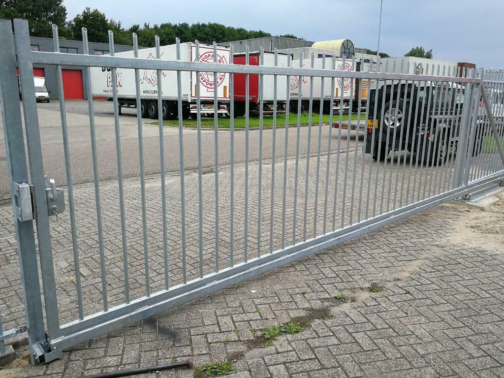 BUDGET Schuifpoort 350x180cm handbediend, Ophalen, 1 tot 2 meter, Nieuw, 3 tot 6 meter