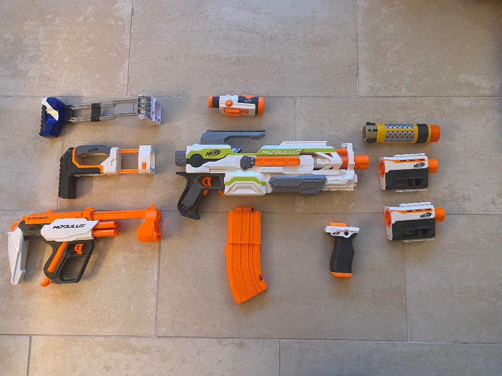 Nerf semi automatische blaster "Modulus", Kinderen en Baby's, Speelgoed | Buiten | Actiespeelgoed, Ophalen of Verzenden, Zo goed als nieuw