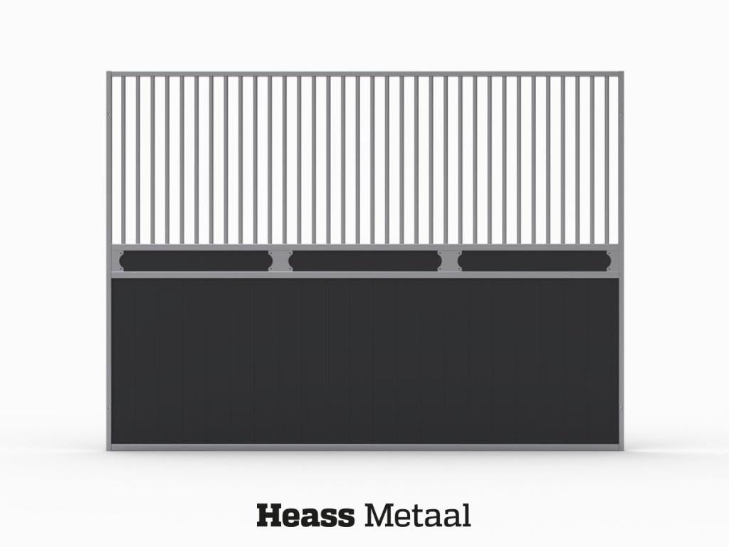 Paardenbox Tussenwand Luxe | Gesloten met Boven Spijlen, Weidegang, 4 paarden of pony's of meer