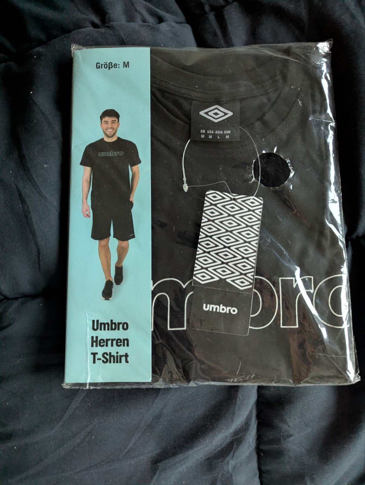 Umbro shirt, Maat 48/50 (M), Zwart, Nieuw, Ophalen of Verzenden