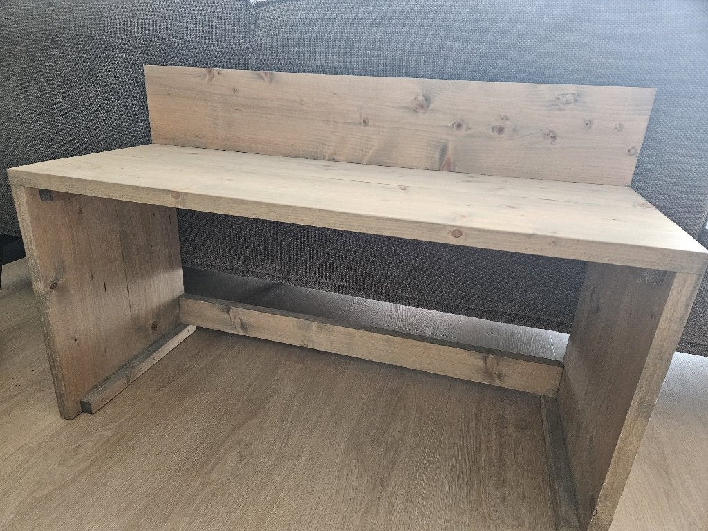 Steigerhouten speeltafel greywash, Kinderen en Baby's, Ophalen, Zo goed als nieuw, Meubelstuk of Keukentje