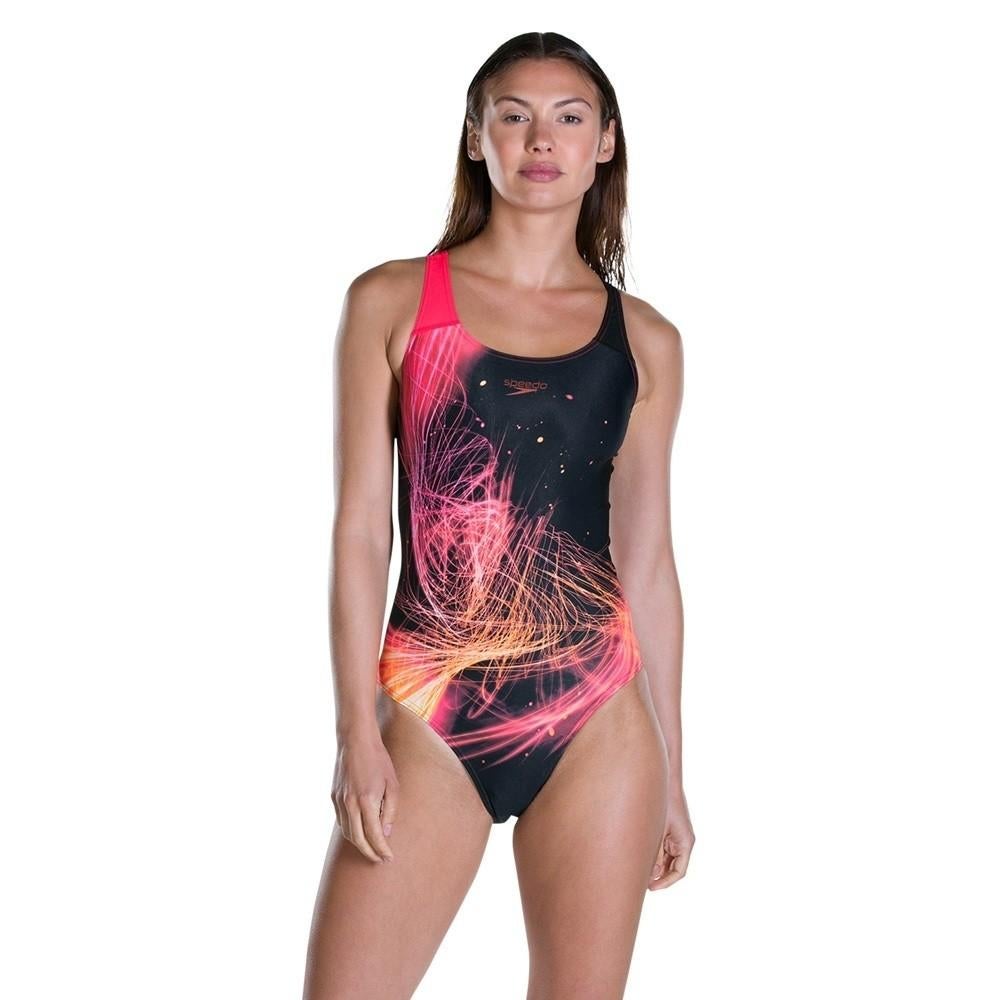 Nieuw Speedo W HeatShine Placement Digital Powerback Badpak, Zwart, Info@allsport-group.com, All Sport NV, Nieuw