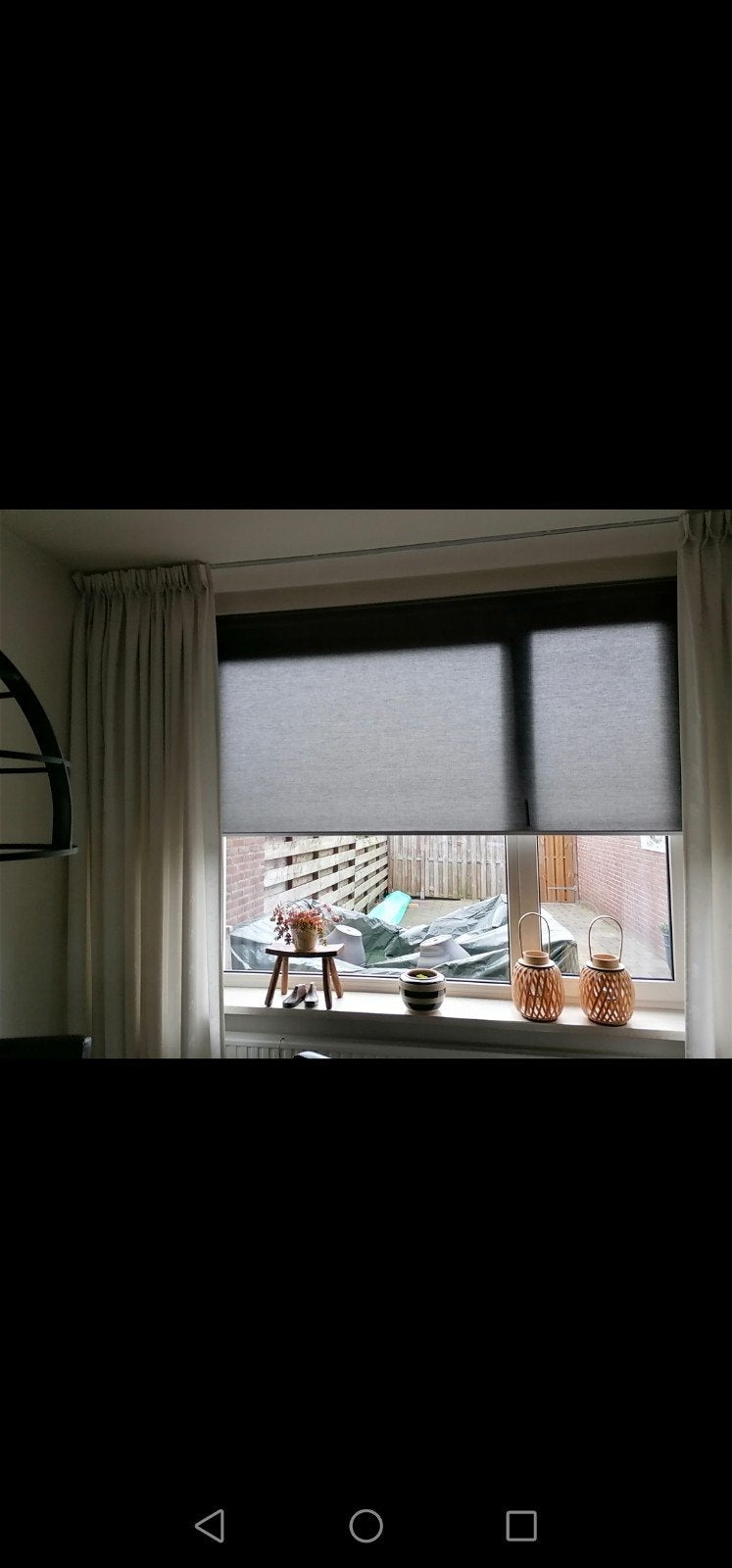 Rolgordijnen, Ophalen, Gebruikt, Grijs, Koordbediening