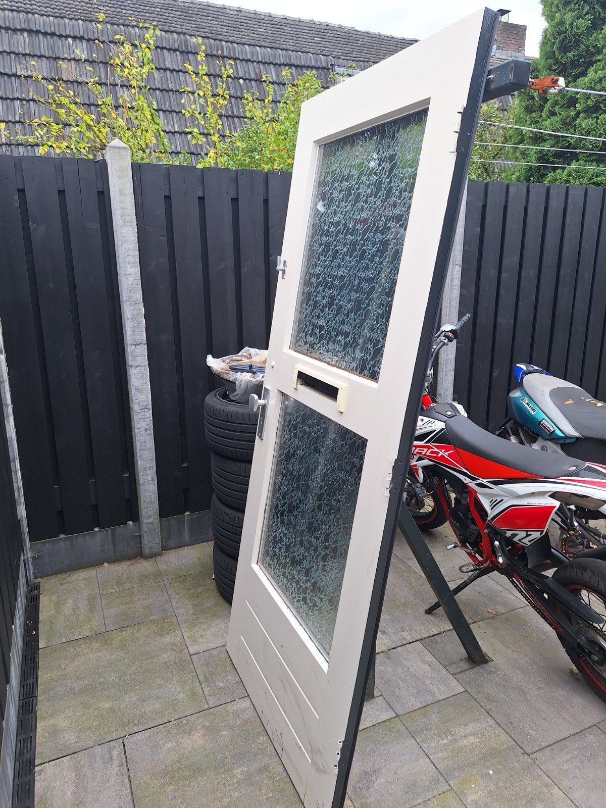 voordeur, Ophalen of Verzenden, Gebruikt, Buitendeur, 200 tot 215 cm