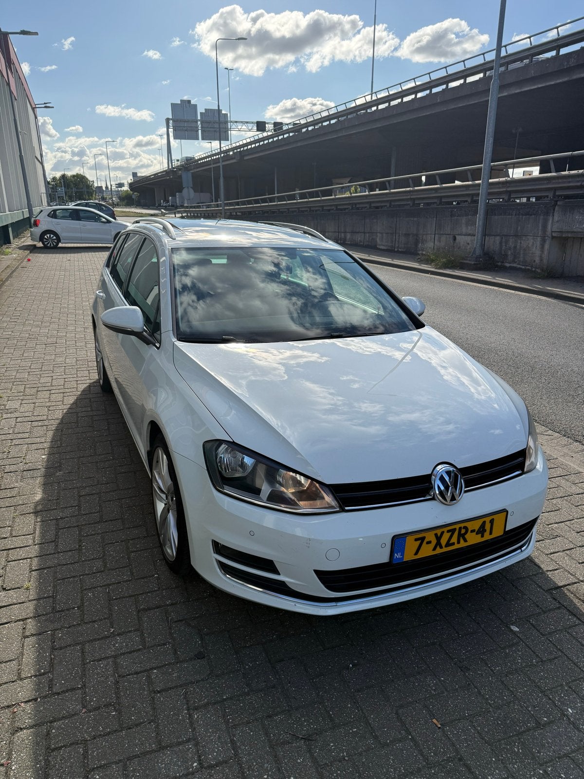 Volkswagen Golf 1.6 TDI DSG/PANO, Zwart, 700 kg, Leder en Stof, Wit
