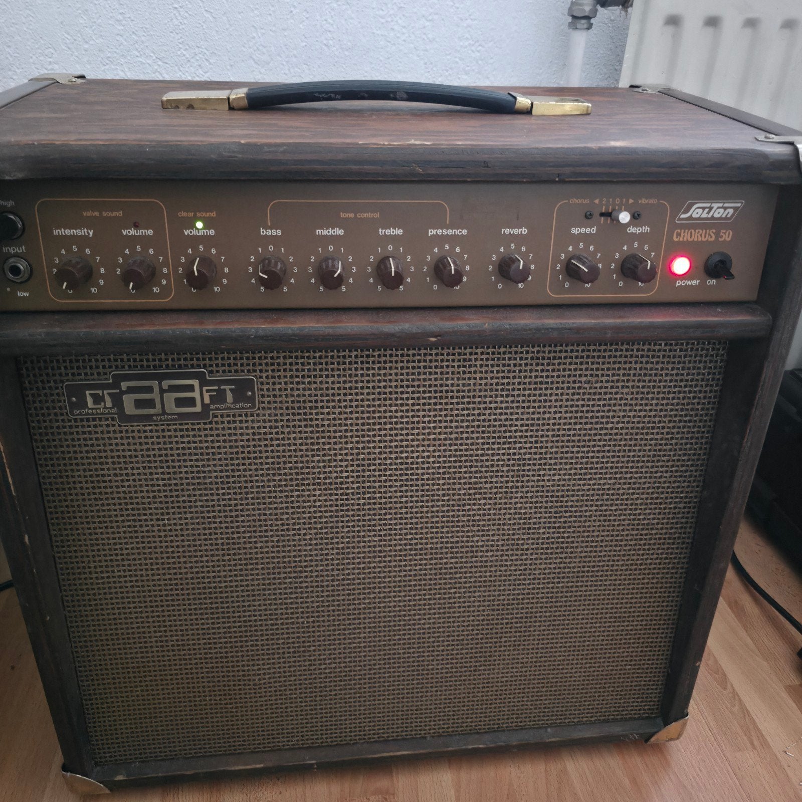 Solton CRAAFT Chorus 50 Gitaarversterker - Vintage Geluid, Muziek en Instrumenten, Ophalen of Verzenden, Gebruikt, Gitaar, 50 tot 100 watt