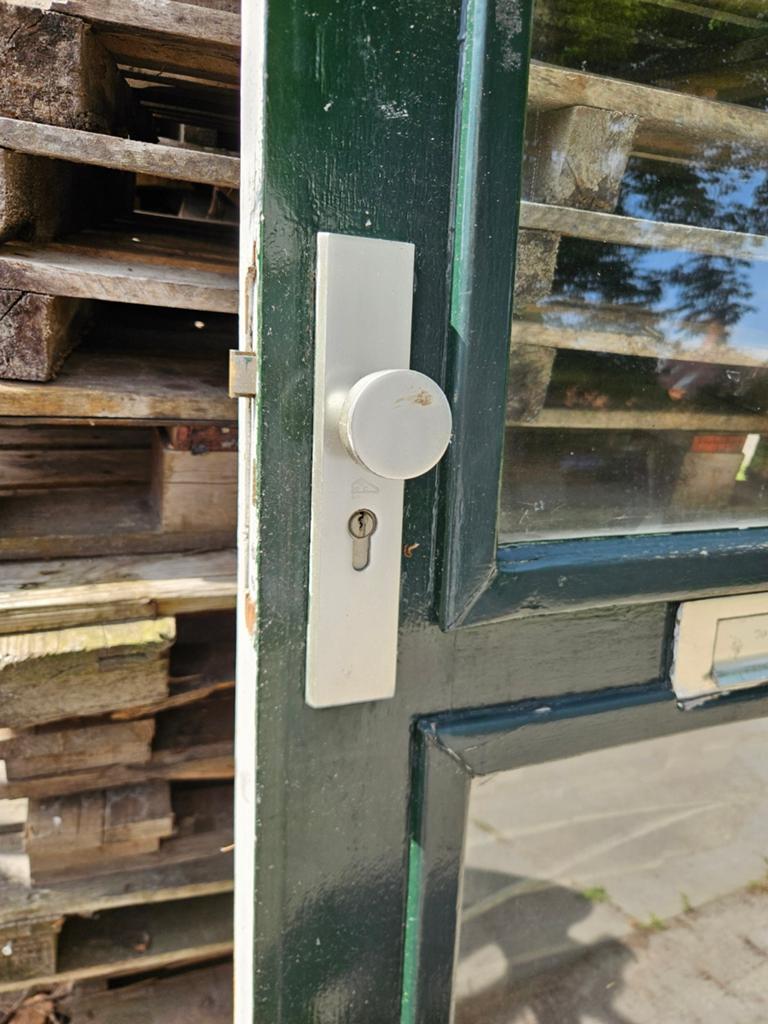 Te koop aangeboden mooie deur met glas 930 x 2115 mm, Doe-het-zelf en Verbouw, Ophalen of Verzenden