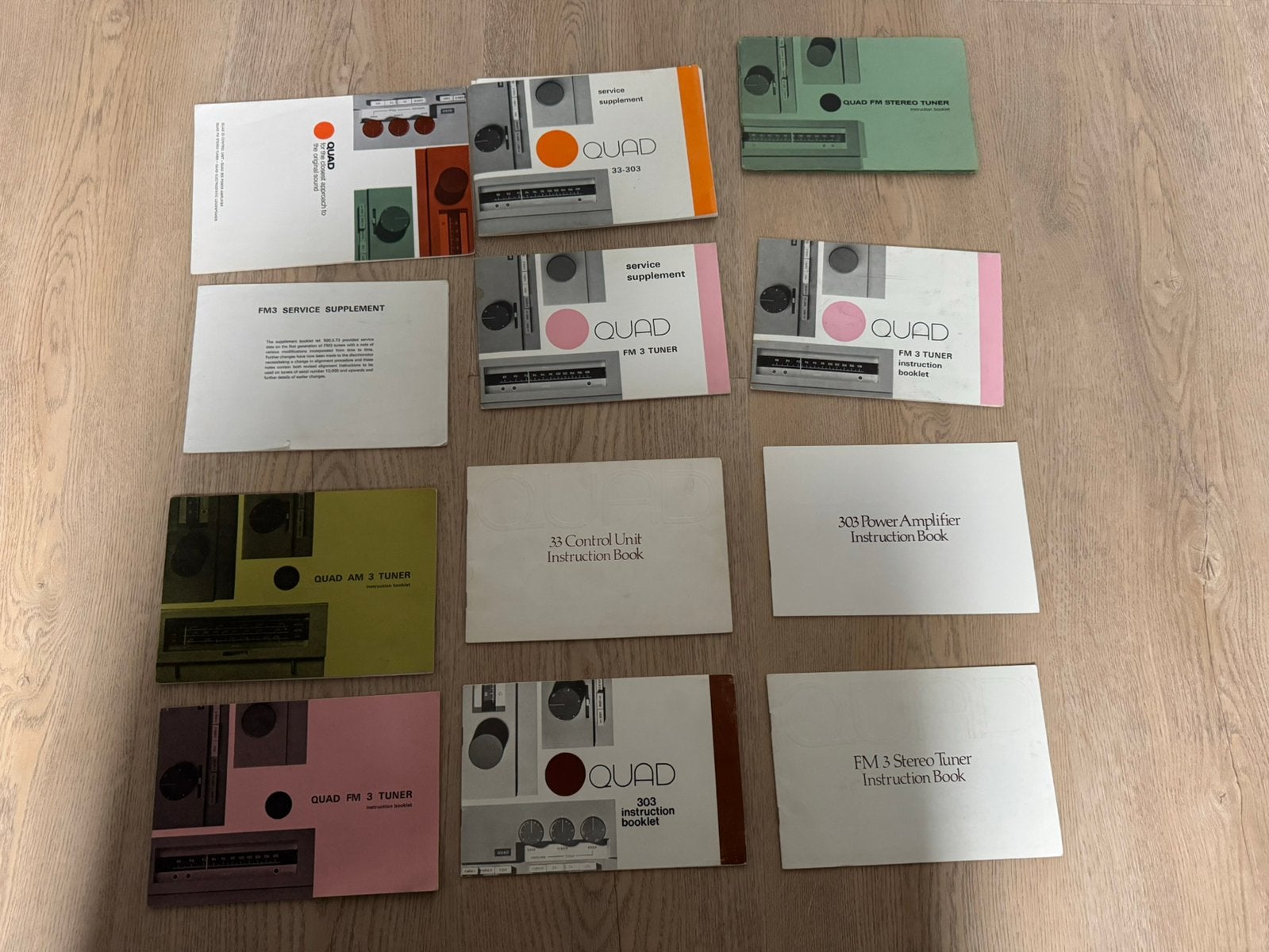 Diverse manuals QUAD Hifi apparatuur, Ophalen of Verzenden, Gebruikt, Overige merken