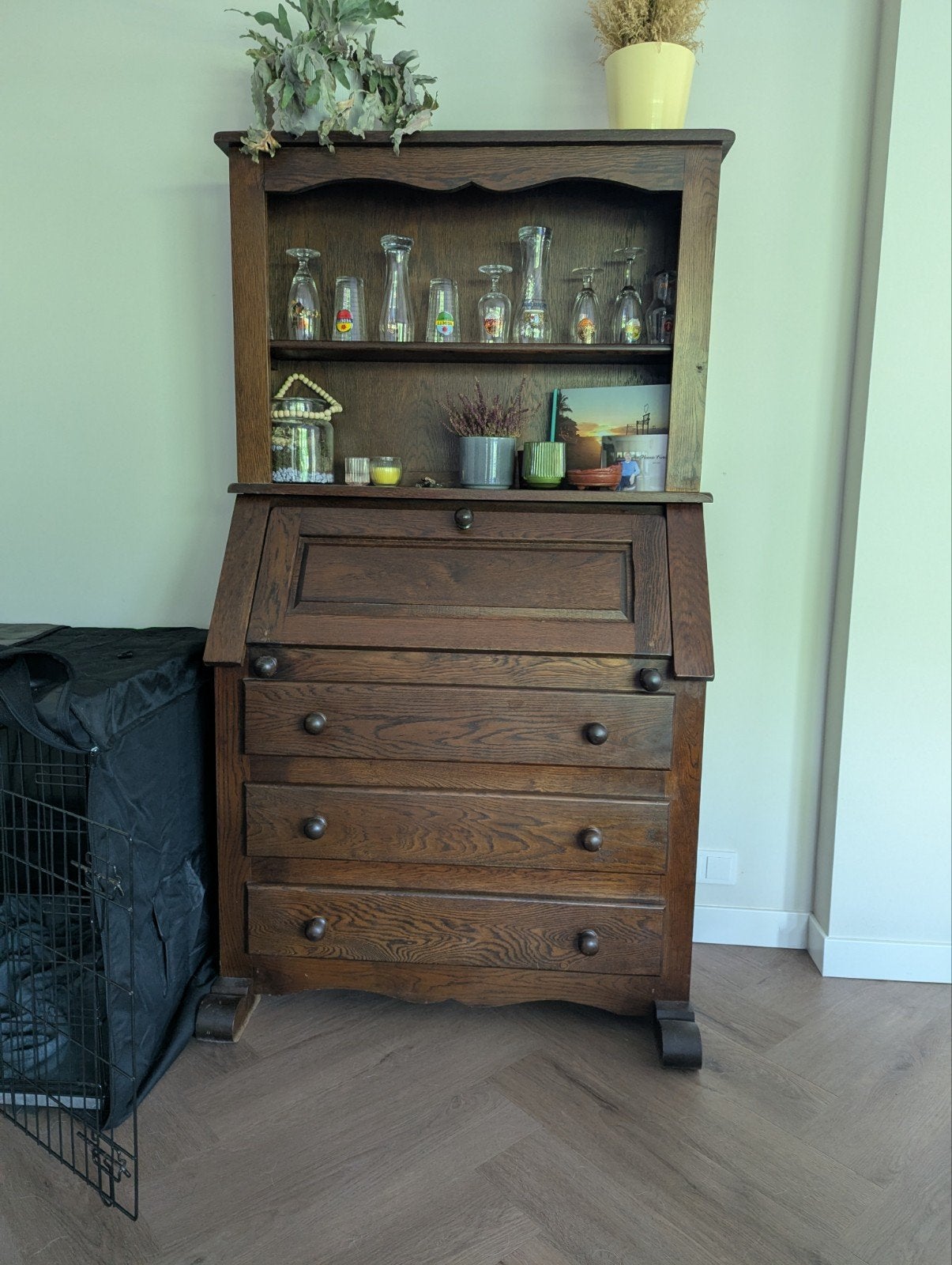Mooie massieve secretaire, Ophalen, Zo goed als nieuw