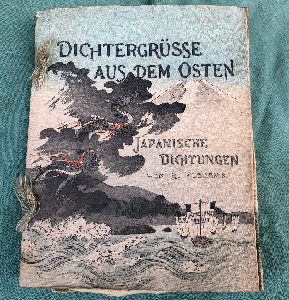 Dichtergrusse aus dem Osten Oud boek Japanse houtsnedes, Ophalen of Verzenden