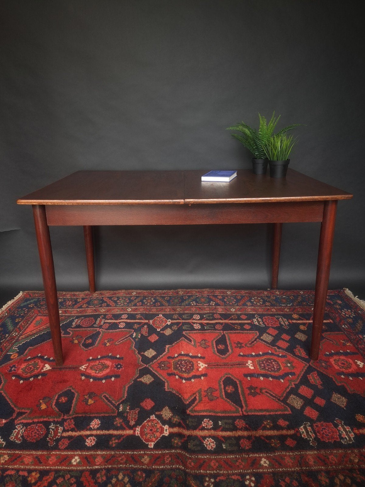 Vintage Palisander Midcentury Retro Design Eettafel, ., Zo goed als nieuw, ., 150 tot 200 cm