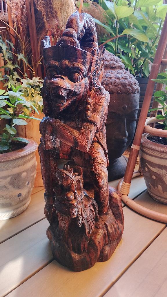 Indonesische Balinese Raksasa demon hout sculptuur, Ophalen of Verzenden