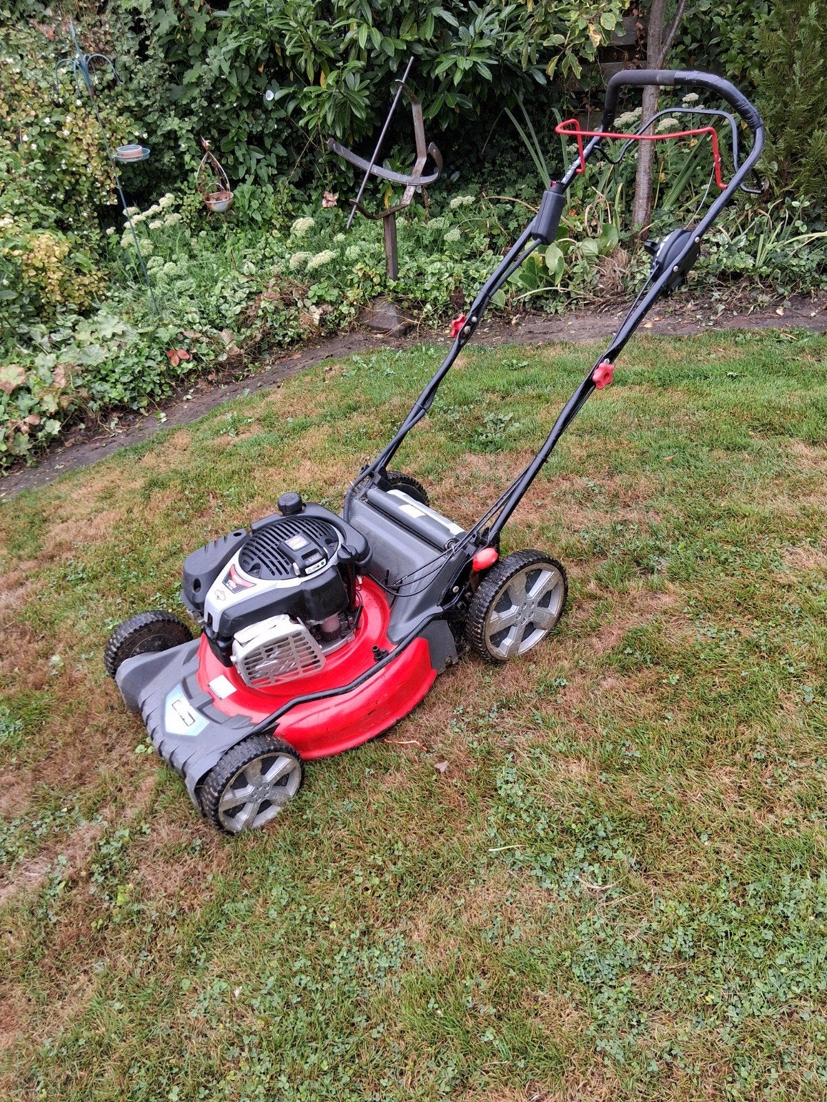 Snapper, elektrice startende mulch maaier, Tuin en Terras, Grasmaaiers, Ophalen, Cirkelmaaier, Gebruikt, Benzine-grasmaaier